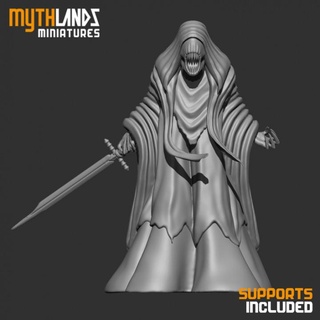 undead lord mythlands miniatures Tabletop Characters & Creatures Store fantasy rpg miniature 3dprint wargame dungeon dnd 32mm necromancer mythlandsminiatures 3d print model - Mito3D