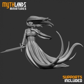 ghost mythlands miniatures Tabletop Characters & Creatures Fantasy Universe Store fantasy undead miniature 3dprint wraith dungeon spirit dnd 32mm mythlandsminiatures 3d print model - Mito3D