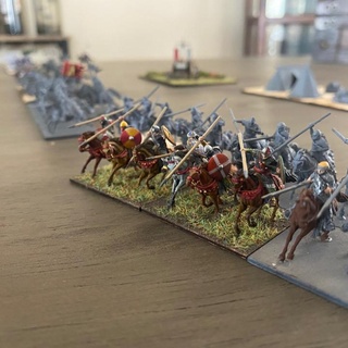 15mm 11th century Español caballeros empuje lanzas reconquistar diseños mesa caracteres criaturas histórico juego guerra España 3d print model - Mito3D