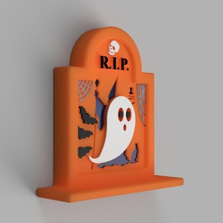 halloween tombstone mk1 dan ouellet Home & Garden Toys Games Store decoration desk house office sculpture table 3dprinted abs pla window 3dprinting supportfree 3dprintable nosupport counter petg asa danosoft 3d print model - Mito3D