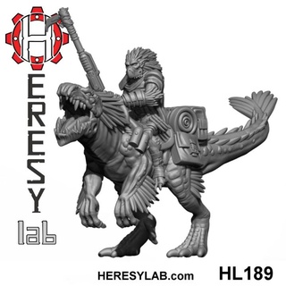 hl189 - greater god mounted beast 2 heresylab barbara Tabletop Characters & Creatures Store 40k tau kroot 3d print model - Mito3D