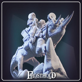 giant frost chameleon frostholdmini Tabletop Characters & Creatures Store fantasy mini mount rpg tabletop d&d dnd frosthold 3d print model - Mito3D