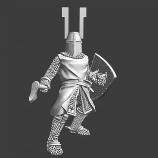 teutonic knight crested helmet northern crusades miniatures Tabletop Characters & Creatures Store 3d print axe battle great medieval shield wargaming warrior warfare lake 288mm peipus 1241 fireforge 1242 3d print model - Mito3D