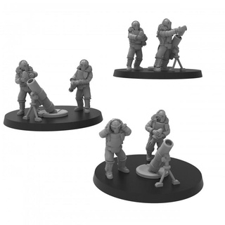lunar auxilia mortars - presupported thatevilone Tabletop Characters & Creatures shell support fire heavy solar artillery infantry mortar chaos 28mm renegade traitor indirect 3d print model - Mito3D