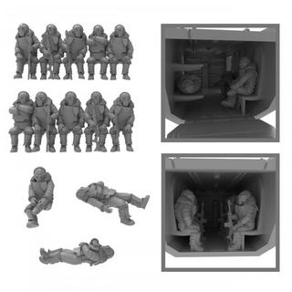 lunar auxilia saytr passengers - presupported thatevilone Tabletop Characters & Creatures aircraft solar dropship infantry 28mm casualties troopers 3d print model - Mito3D