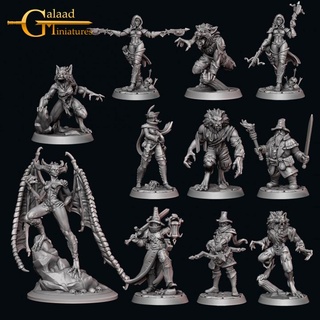 october release hunters galaad miniatures Tabletop Characters & Creatures Store dragon female fighter game hero lantern mini monster roleplay sword magic hunter male assassin dwarf tabletop ranger crossbow dungeon werewolf patreon nsfw pinup shifter bases tribes lilith supported rorik aleera robb galdin celine 3d print model - Mito3D