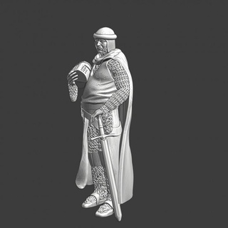 teutonic knight albericus prince novgorod lake peipus 1242 northern crusades miniatures Tabletop Characters & Creatures Historical Universe Store ancient great helmet medieval sword wargaming commander warfare chainmail 28mm crusader fireforge 3d print model - Mito3D