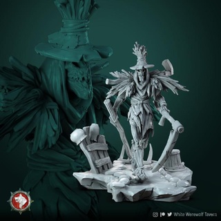 scarecrow gary 32mm pre-supported white werewolf tavern Tabletop Characters & Creatures Store creature monster boardgames tabletop wargame dnd 3d print model - Mito3D