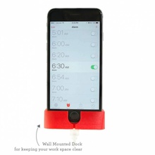 iphone 6 6+ dock parede gadgets aparelhos eletrônicos 3d print model - Mito3D