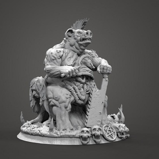 maiale leonessa tavolo personaggi creature Stampa 3d print model - Mito3D