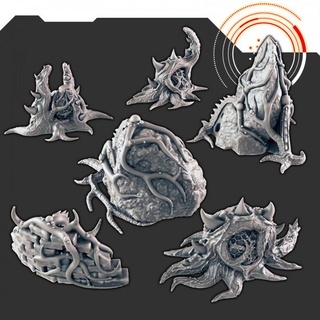 sci-fi scenery - alien plants support-free evan carothers Tabletop Characters & Creatures Sci-Fi Universe 3D Printable Terrain Store 3d print model - Mito3D