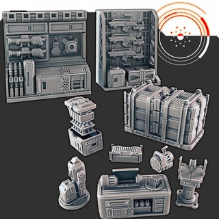 sci-fi scenery - armory tools components support-free evan carothers Tabletop Characters & Creatures Sci-Fi Universe 3D Printable Terrain Store scifi 3d print model - Mito3D