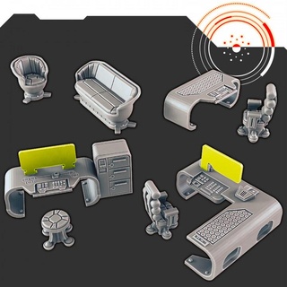 sci-fi scenery - office furniture support-free evan carothers  Tabletop Tabletop Characters & Creatures Sci-Fi Universe Tabletop 3D Printable Terrain Store furniture office sci-fi  3d print model - Mito3D