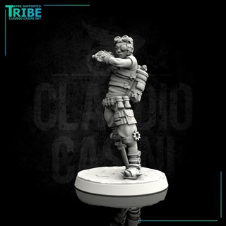 0056 maschio steampunk sci fi tipo pistole Claudio casini arte tavolo personaggi creature Sci Fi universo 3d print model - Mito3D