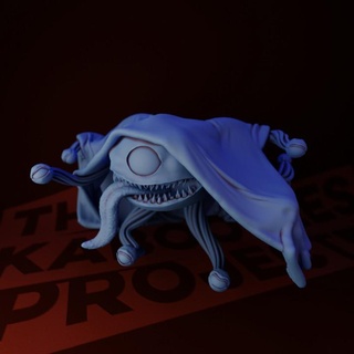 eye tyrant 'bemoulder' kaboobles project Tabletop Characters & Creatures boss monster miniature d&d beholder bemoulder 3d print model - Mito3D