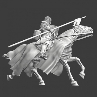 mounted danish vassal knight charging northern crusades miniatures Tabletop Characters & Creatures Historical Universe Store battle medieval warrior charge order cavalry 28mm lance chivalry lake crusader teutonic peipus wargamning 3d print model - Mito3D