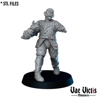 undead guard 04 pre-supported vae victis miniatures Tabletop Characters & Creatures Store dark fantasy rpg soldier zombie tabletop supported 3d print model - Mito3D