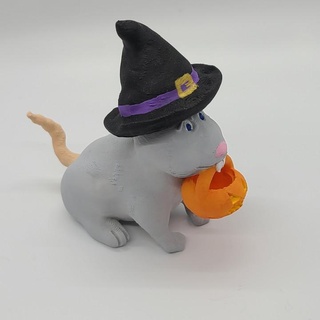 halloween mouse andrew goldberg  Home & Garden Homeware Ornaments Home & Garden Festivities Halloween hat animal basket decoration halloween pumpkin scary spooky toy witch rat mouse holiday mice  3d print model - Mito3D