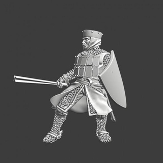 medieval infantry barmace northern crusades miniatures Tabletop Characters & Creatures Historical Universe Store wargaming warrior order 28mm danish crusader sergeant teutonic templer platearmour sheidl 3d print model - Mito3D