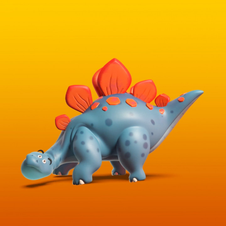 dinosaurio dibujos animados daniel mercado nez ventilador Arte acción cifras juguetes juegos animal criatura figura juguete 3D print model - Mito3D