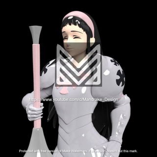 guila mortal pecados mandrágora ventilador arte açao figuras anime armaduras figura cavaleiro manga lança Admirador lanceiro 3d print model - Mito3D