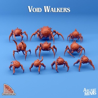 void walkers arcane minis dragon dragons dungeons roleplay rpg steampunk spider creepy eyes dungeon patreon walker d&d dnd 5e aberration stories presupported pre-supported arcanapunk magipunk magitech sordane supported skies aberrations 3d print model - Mito3D