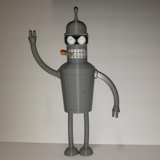 futurama bender exchangeable mouth eyes mick smythe Fan Art Action Figures Tabletop Characters & Creatures Sci-Fi Universe 3d print model - Mito3D