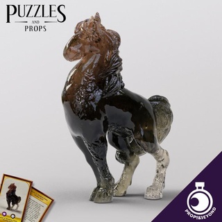 figurine wondrous power - obsidian steed props&beyond Tabletop accessories accessory ancient animal card dragons dungeons epic fantasy gaming gift item master medieval prop roleplay rpg toy warhammer magic horse cosplay props supportless tabletop puzzles real beyond size d&d dnd dm stallion 5e stat representation gm gamemaster in-game 3d print model - Mito3D