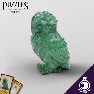 figurine wondrous power - serpentine owl props&beyond Tabletop accessories accessory ancient animal bird card dragons dungeons epic fantasy gaming gift item master medieval prop roleplay rpg toy warhammer magic cosplay props supportless tabletop puzzles real beyond size d&d dnd dm 5e stat representation gm gamemaster in-game 3d print model - Mito3D