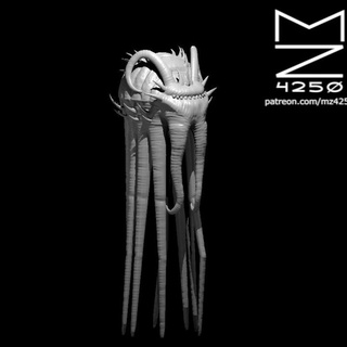 Uzay dokunaç fil Miguel Zavala masaüstü karakterler yaratıklar Sci Fi Evren 3d print model - Mito3D