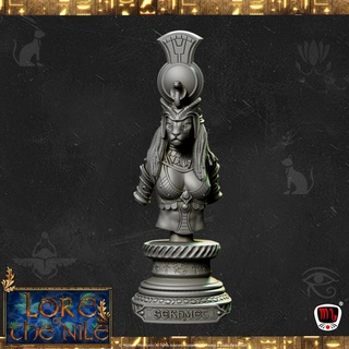 sekhmet goddess war bust pre-supported mojibake collectibles Fan Art Busts egypt presupported loreofthenile 3d print model - Mito3D