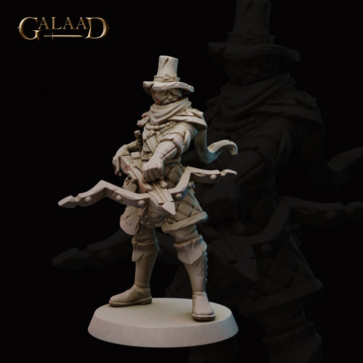 october release - robb hunter galaad miniatures Tabletop Characters & Creatures dragon roleplay vampire tabletop crossbow dungeon werewolf tribes inquisition 3D print model - Mito3D
