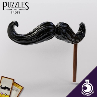 fake mustache props&beyond accessory ancient card dragons dungeons epic fantasy fun funny gaming gift item master medieval prop roleplay rpg toy warhammer magic cosplay props supportless tabletop puzzles real caricature beyond size d&d dnd disguise dm 5e stat representation gm gamemaster wondrous in-game 3d print model - Mito3D
