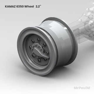 kamaz 6350 8x8 rueda 22 pulgada pavel mironov camión rc rctruck 3d print model - Mito3D