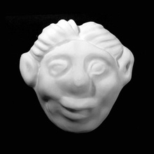 face shaped plaque british museum london scan 3d print model - Mito3D