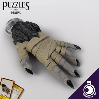 monkey paw props&beyond accessory ancient card dragons dungeons epic fantasy fun funny gaming gift item master medieval prop roleplay rpg toy warhammer magic cosplay props supportless tabletop puzzles real beyond size d&d dnd luck dm 5e curse stat representation gm gamemaster wondrous in-game 3d print model - Mito3D