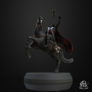 headless horseman pre-supported fotis mint Store figure halloween miniature 3d print model - Mito3D