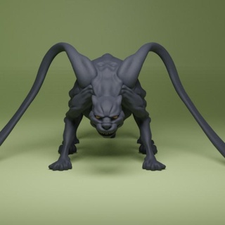 desplazador bestia roberto contreras ramirez monstruo juego rol diorama 1 32 mazmorras dragones bestiario 3d print model - Mito3D