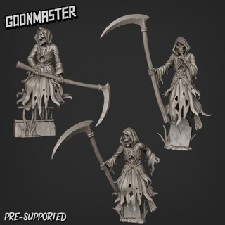 grim reaper bundle goon master Tabletop Characters & Creatures Fantasy Universe Store fantasy ghost halloween monster rpg skeleton skull spooky undead zombie grave wraith dnd yard cemetary scyth 3d print model - Mito3D