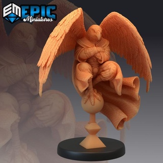 bird folk falcon flying birdfolk race classic avian humanoid epic-miniatures Tabletop Characters & Creatures Fantasy Universe Store fantasy medieval monster rpg warhammer sla enemy tabletop dungeon dnd pathfinder aarakocra npc pre-supported supported pre 3d print model - Mito3D