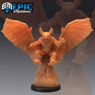 homunculus attacking artificial bat creature manmade abomination chimera epic-miniatures Tabletop Characters & Creatures Fantasy Universe Store fantasy medieval monster rpg warhammer sla flying enemy tabletop dungeon dnd pathfinder npc pre-supported supported pre 3d print model - Mito3D