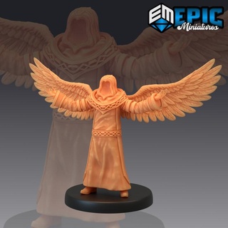 warrior angel magic lower celestial heavenly soldier epic-miniatures Tabletop Characters & Creatures Fantasy Universe Store fantasy medieval monster rpg warhammer sla enemy tabletop dungeon dnd pathfinder npc pre-supported supported pre 3d print model - Mito3D