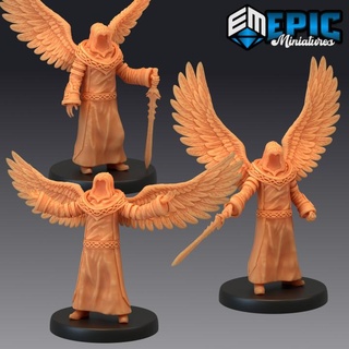 warrior angel set lower celestial heavenly soldier epic-miniatures Tabletop Characters & Creatures Fantasy Universe Store fantasy medieval monster rpg warhammer sla enemy tabletop dungeon dnd pathfinder npc pre-supported supported pre 3d print model - Mito3D