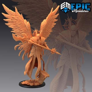archangel halberd high angel soldier heavenly paragon celestial guardian epic-miniatures Tabletop Characters & Creatures Fantasy Universe Store fantasy medieval monster rpg warhammer sla enemy tabletop dungeon dnd arch pathfinder npc pre-supported supported pre 3d print model - Mito3D