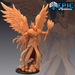archangel axe high angel soldier heavenly paragon celestial guardian epic-miniatures Tabletop Characters & Creatures Fantasy Universe Store fantasy medieval monster rpg warhammer sla enemy tabletop dungeon dnd arch pathfinder npc pre-supported supported pre 3d print model - Mito3D