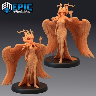 heartless angel emotionless celestial heavenly guardian epic-miniatures Tabletop Characters & Creatures Fantasy Universe Store fantasy medieval monster rpg warhammer sla enemy tabletop dungeon dnd pathfinder npc pre-supported supported pre 3d print model - Mito3D