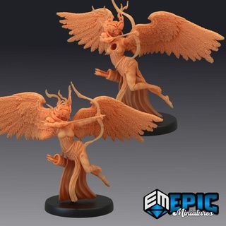 heartless angel archer emotionless celestial heavenly guardian epic-miniatures Tabletop Characters & Creatures Fantasy Universe Store arrow fantasy medieval monster rpg warhammer sla enemy bow tabletop dungeon dnd pathfinder npc pre-supported supported pre 3d print model - Mito3D