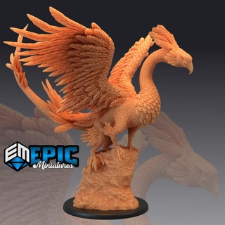 peacock griffin exotic gryphon rare flying hybrid encounter epic-miniatures Tabletop Characters & Creatures Fantasy Universe Store fantasy medieval monster rpg warhammer sla enemy tabletop dungeon dnd pathfinder npc pre-supported supported pre 3d print model - Mito3D
