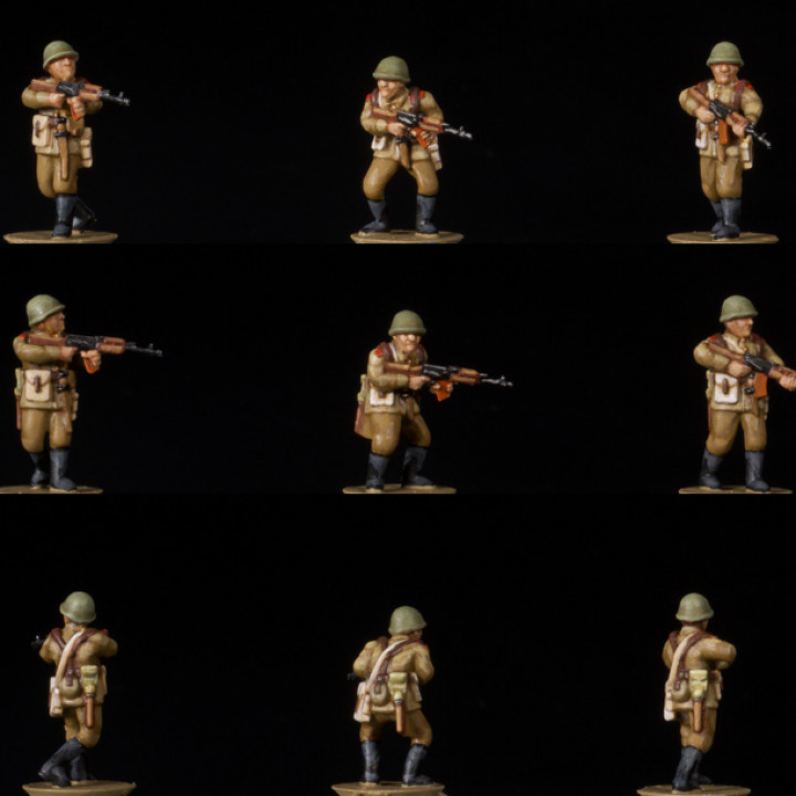 10 15mm sovietico motostrelki azienda 1980s Henry Turner tavolo personaggi creature storico universo freddo moderno guerra Russia fanteria fiamme squadra 10mm yankee campo battaglia pre supported 1983 northag gruppo tattico 3D print model - Mito3D