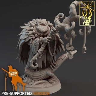 gloomvale shaman titan forge miniatures Tabletop Characters & Creatures Fantasy Universe Store animal battle wizard magic champion wargame chaos beastman beasr 3d print model - Mito3D